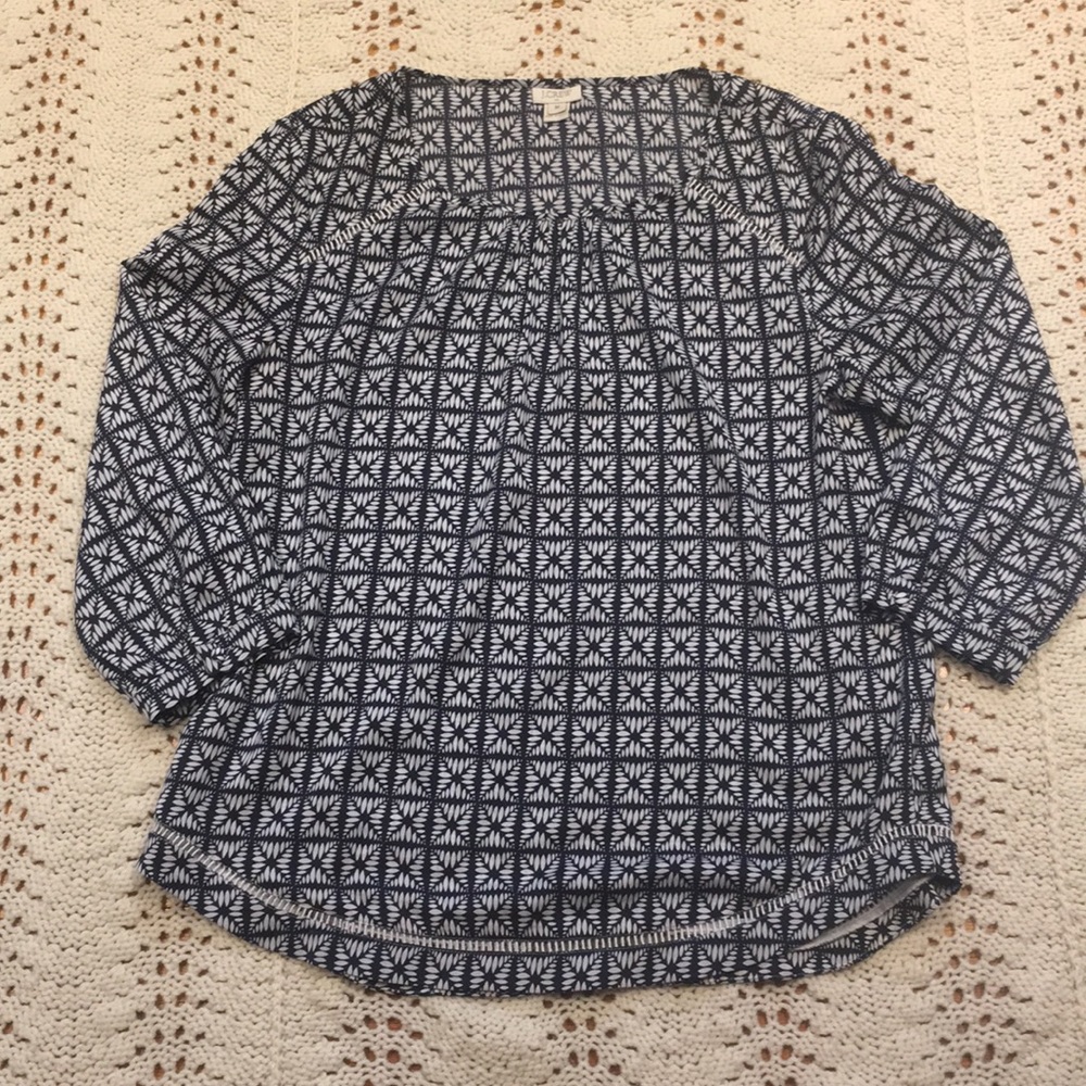 J.Crew navy and white